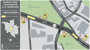 Poznań: Przygotowania do budowy trasy tramwajowej w ul. Ratajczaka. Zmiany w ruchu w okolicy od jutra