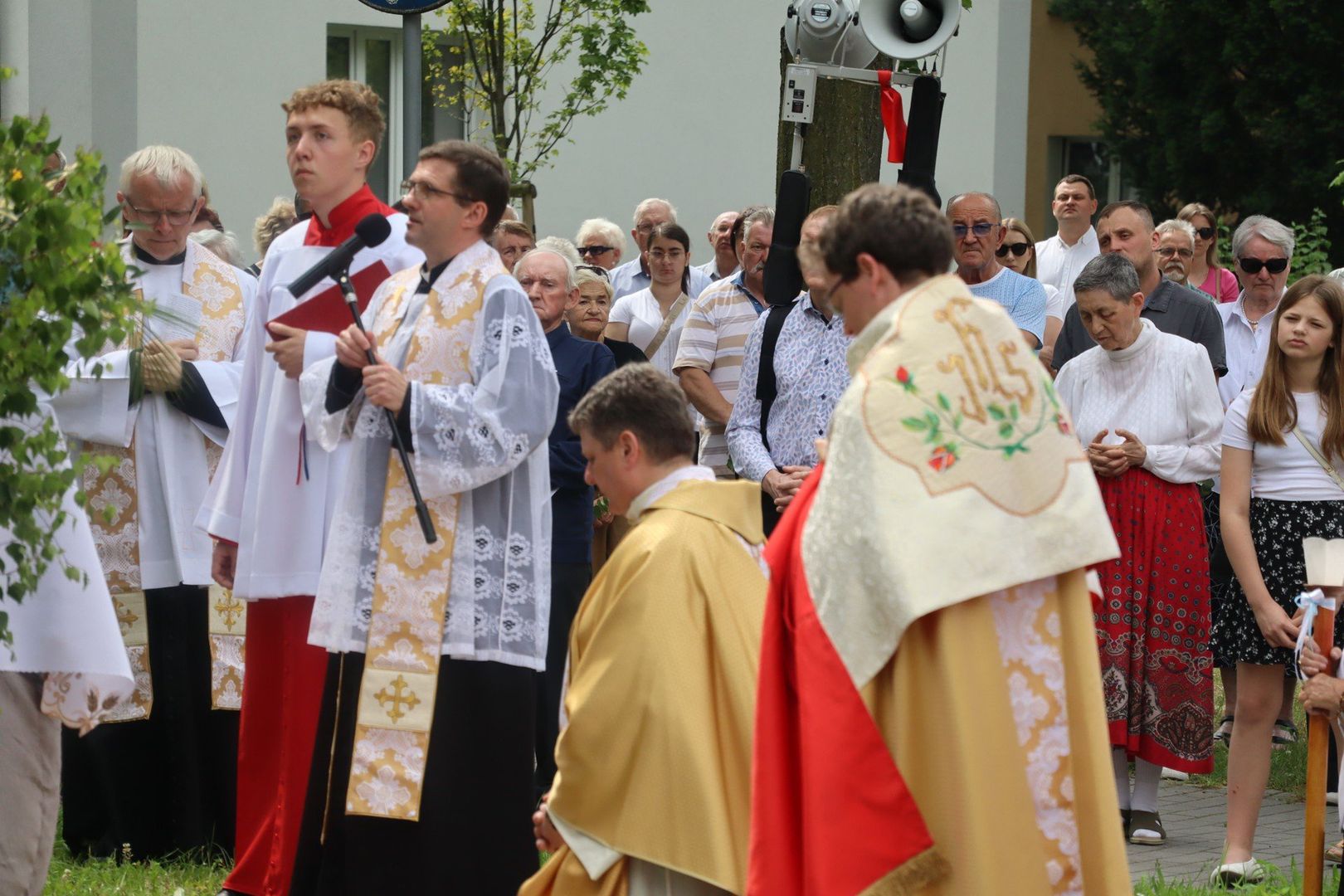 Procesja Bożego Ciała w parafii św. Maksymiliana Męczennika w Oświęcimiu.