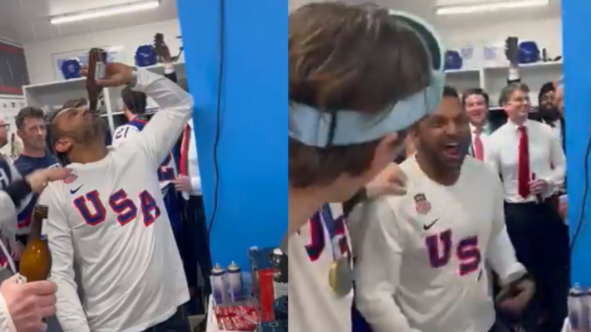 Dyrektor FBI świętuje w szatni medal