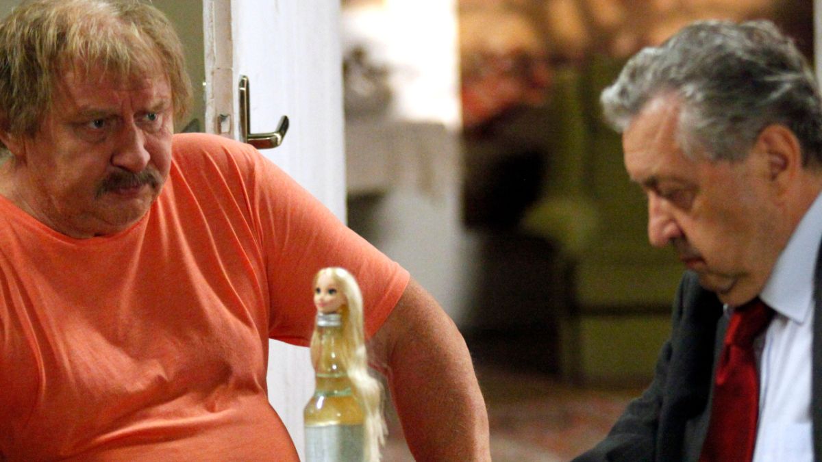 Andrzej Grabowski i Andrzej Gałła na planie "Kiepskich"