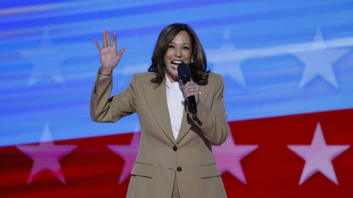 Day One 2024 Democratic National Convention in Chicago
Democratic presidential candidate Vice President Kamala Harris speaks at the 2024 Democratic National Convention at the United Center in Chicago, Illinois on Monday, August 19, 2024. The convention will be held from Monday, August 19, until Thursday, August 22. Photo by Tannen Maury/UPI Photo via Newscom
Dostawca: PAP/Newscom
TANNEN MAURY
news, politics, election, Democrats, Democratic, convention, Chi