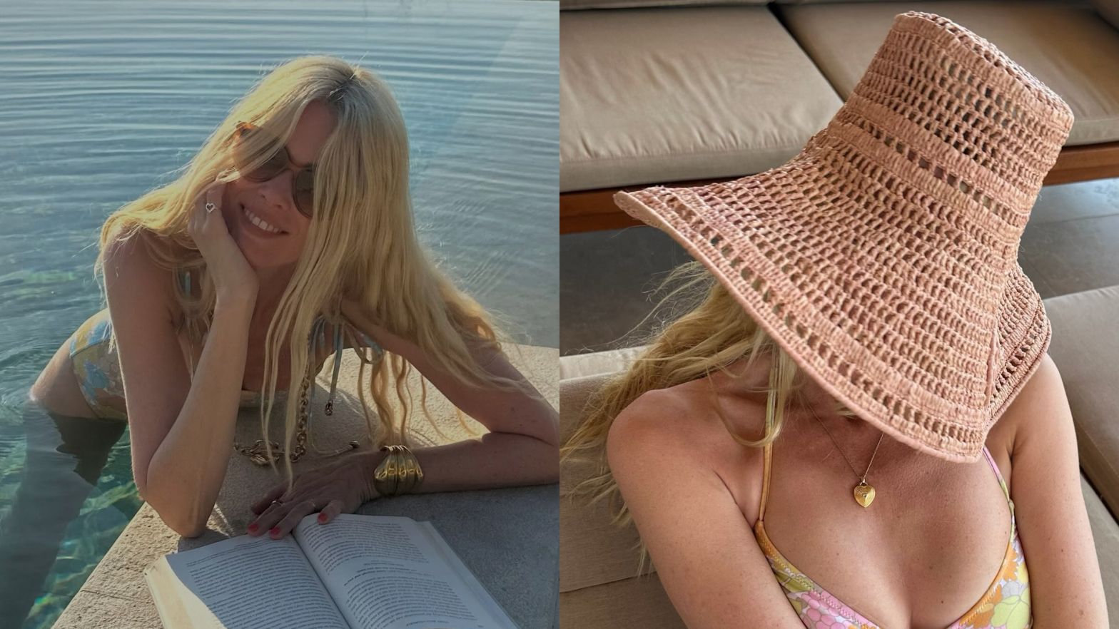 Claudia Schiffer na wczasach