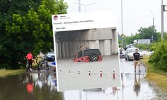 Pogoda. Swarzędz: trzy samochody utonęły po ulewie