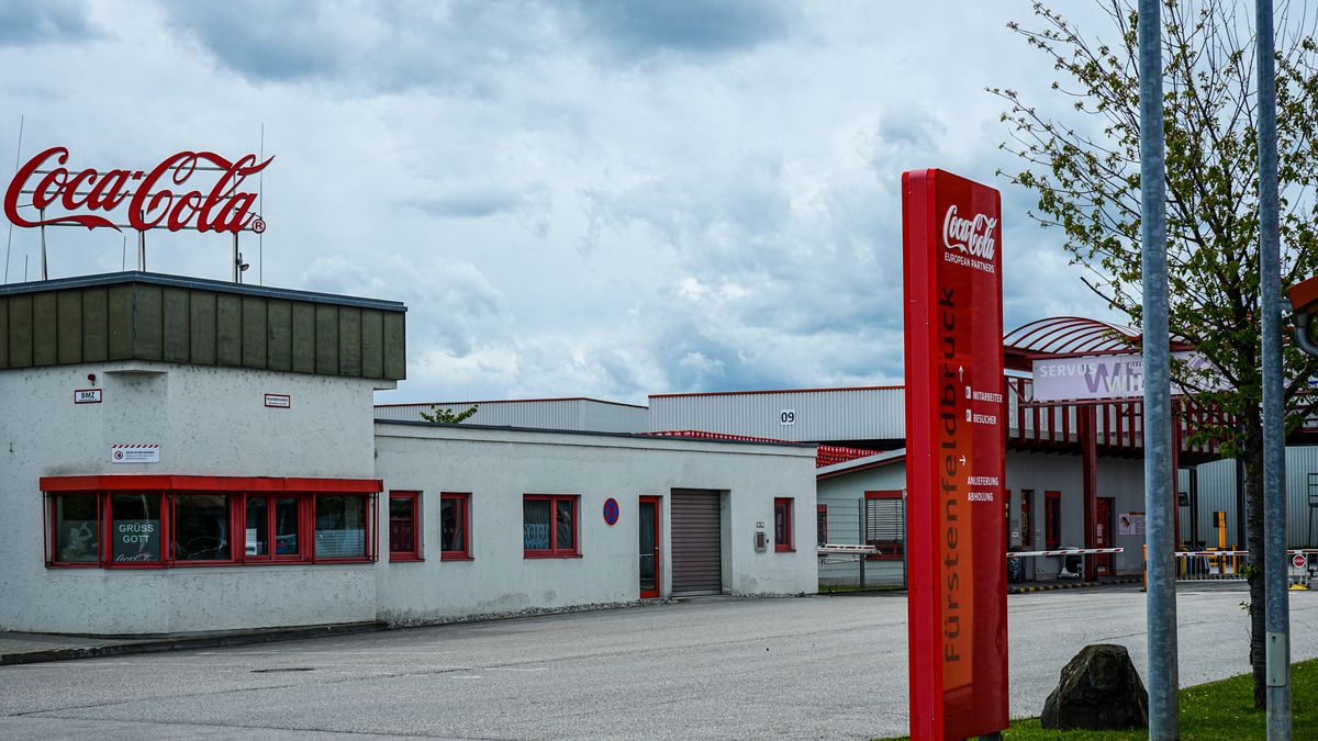 The premises of the Coca-Cola Company are in Buchenau, Fuerstenfeldbruck, Upper Bavaria, Bavaria, Germany, on May 16, 2021. (Photo by Michael Nguyen/NurPhoto via Getty Images)