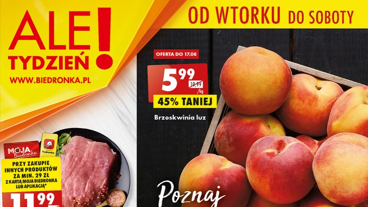 Biedronka gazetka od 16.08 22 - wtorku 16 sierpnia