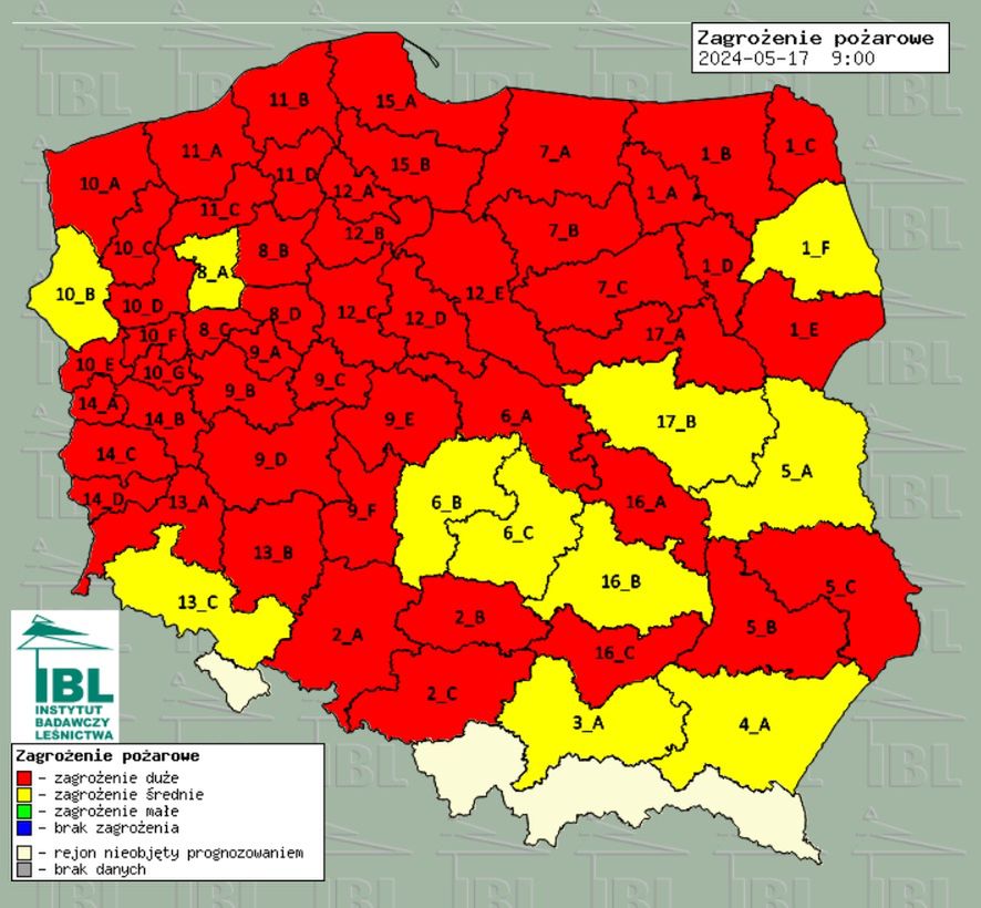 Mapa zagrożeń pożarowych