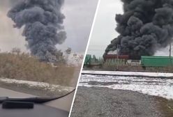 Słup dymu w Rosji. Pożar zakładu współpracującego z wojskiem