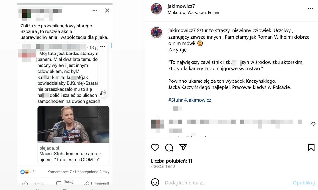 Jakimowicz znowu dał "popis" na Instagramie