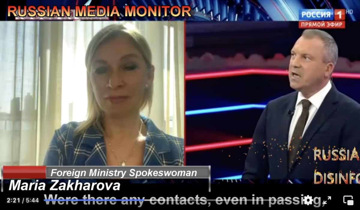 Maria Zacharowa, rzeczniczka rosyjskiego MSZ nie wytrzymała na wizji w programie rządowej telewizji i obraziła Wołodymyra Zełenskiego