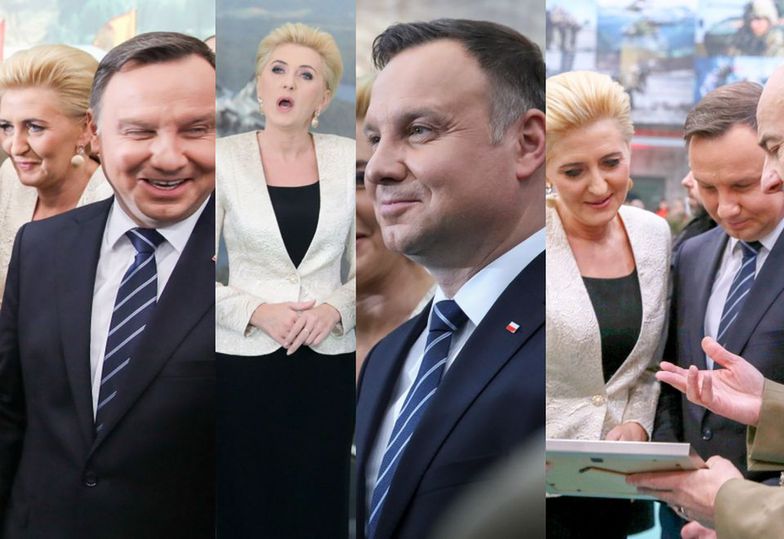 Andrzej Duda z żoną na żołnierskiej wigilii