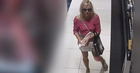 Farbowana blondynka nie miała wstydu. Wszystko nagrały kamery