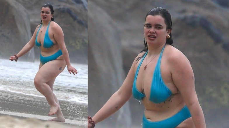 Barbie Ferreira na plaży w Rio