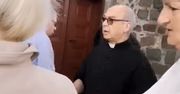 Dantejskie sceny pod kościołem. Zabrali księdzu klucze do świątyni! [WIDEO]