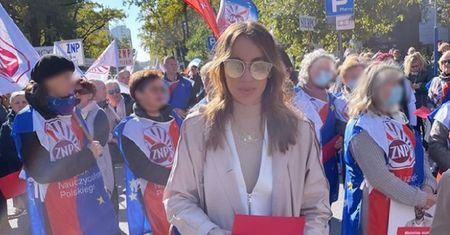 Marianna Schreiber na proteście nauczycieli. Osobisty wpis żony ministra PiS