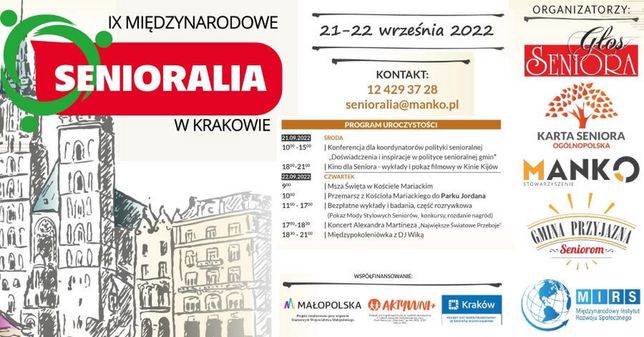У Кракові пройде захід - Międzynarodowe Senioralia