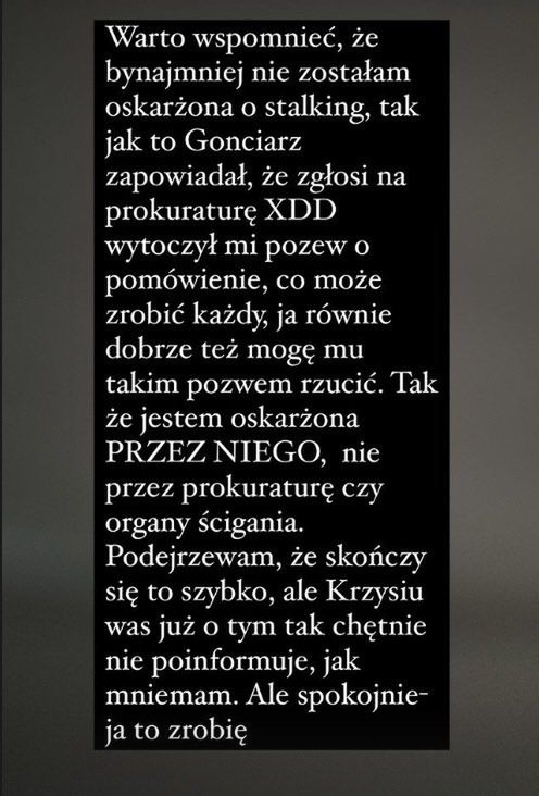 Gonciarz przemienił się w Redpillowca i oskarża Darię Dąbrowską. "To może zrobić każdy"