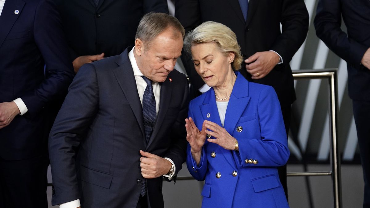Na zdjęciu premier Donald Tusk i przewodnicząca KE Ursula von der Leyen