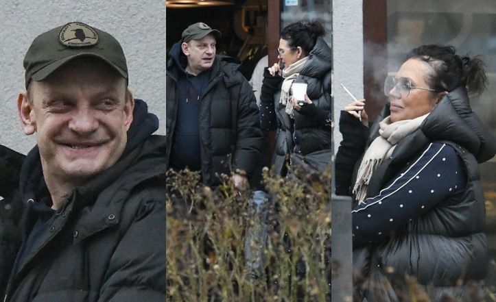 Bartosz Żukowski i Małgorzata Pieńkowska "przyłapani" na papierosku. Aktor ujawnił, co ich łączy (ZDJĘCIA)