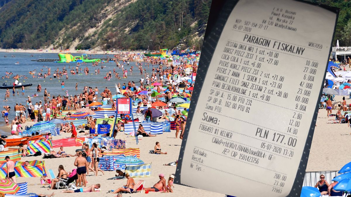 Ceny nad Bałtykiem zwalają z nóg. Użytkownik pokazał paragon