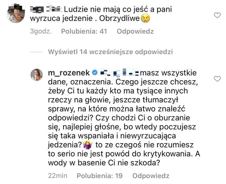 Małgorzata Rozenek odpowiada na krytykę