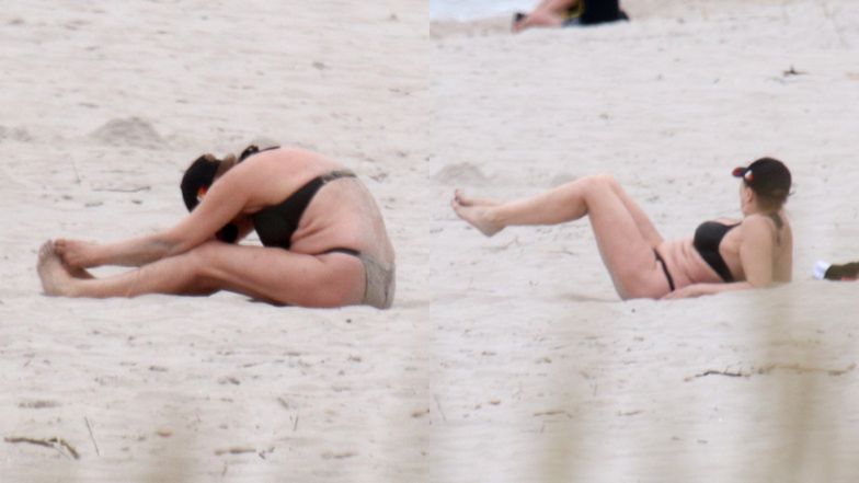 Wodne figle Grażyny Szapołowskiej i jej pieska