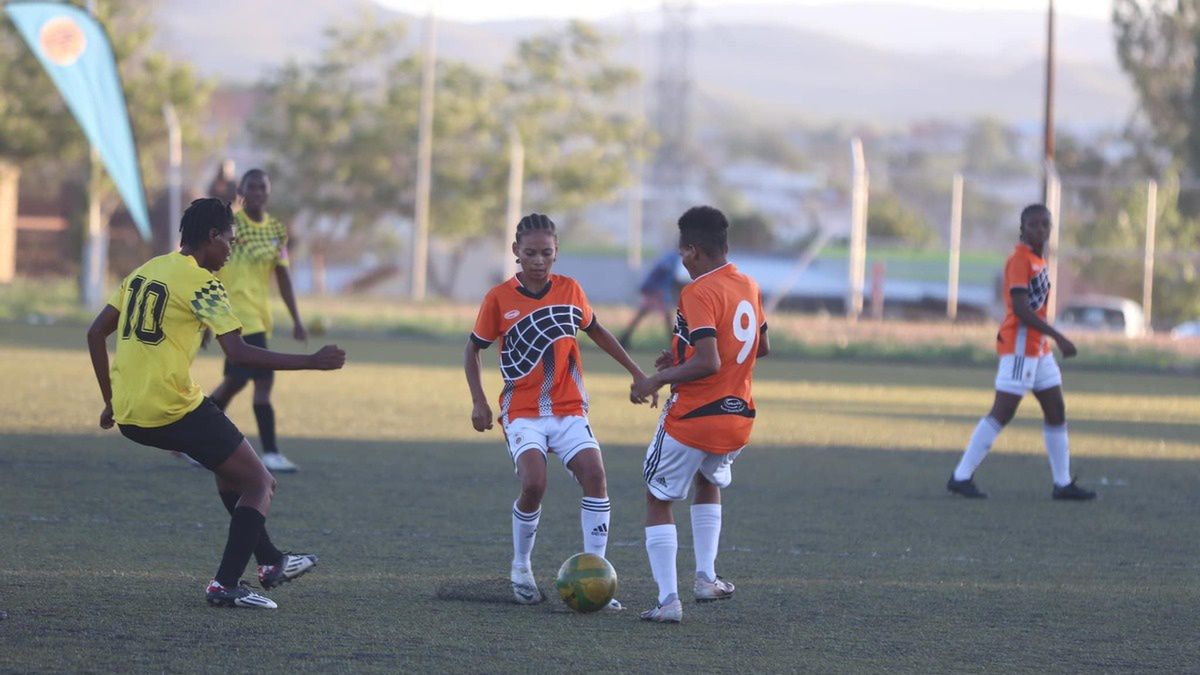 Piłkarki Beauties FC w czasie meczu