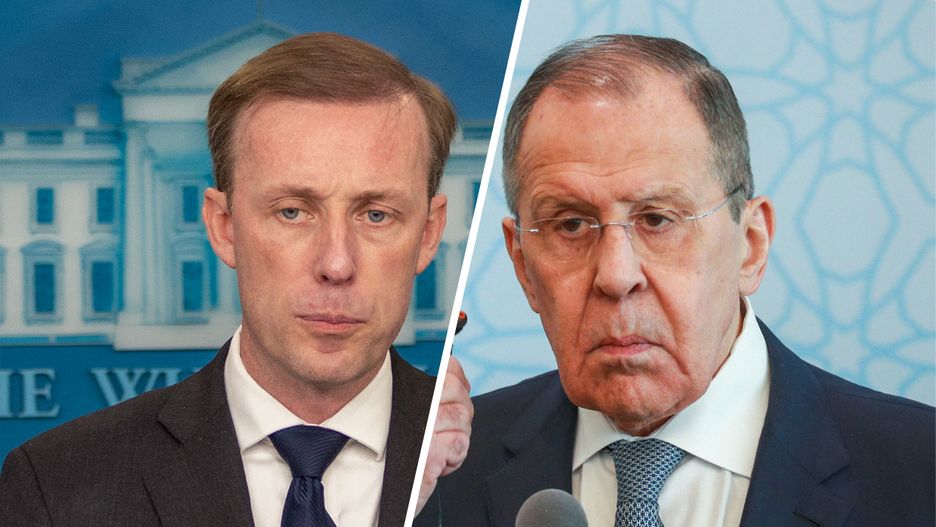 Jake Sullivan i szef MSZ Rosji Siergiej Ławrow