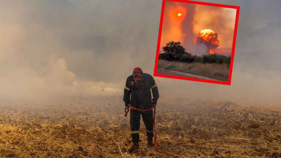 Eksplozje w składzie amunicji w Nea Anchialos na wschodnim wybrzeżu