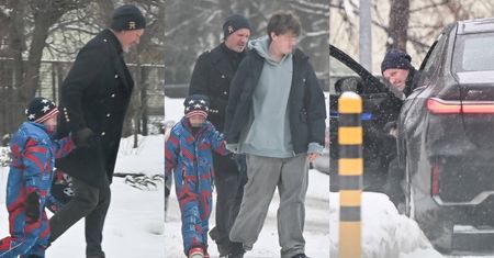 Radosław Majdan podjechał po syna bmw za ponad 600 TYSIĘCY zł. Tym razem obyło się bez awantury i wulgaryzmów... (ZDJĘCIA)