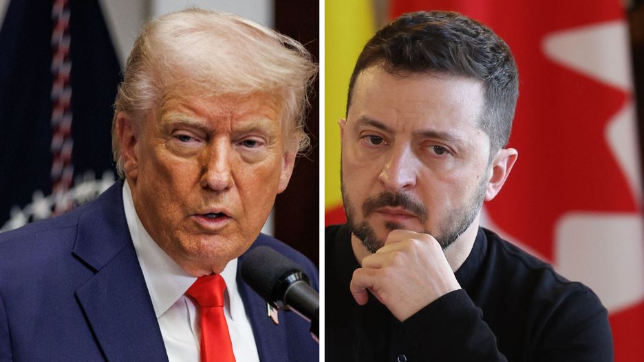 Donald Trump i Wołodymyr Zełenski