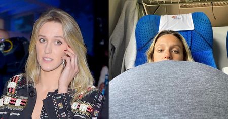 Ciężarna Aleksandra Żebrowska relacjonuje swoje ZMAGANIA w pociągowej toalecie: "W pozycji NA NARCIARZA"