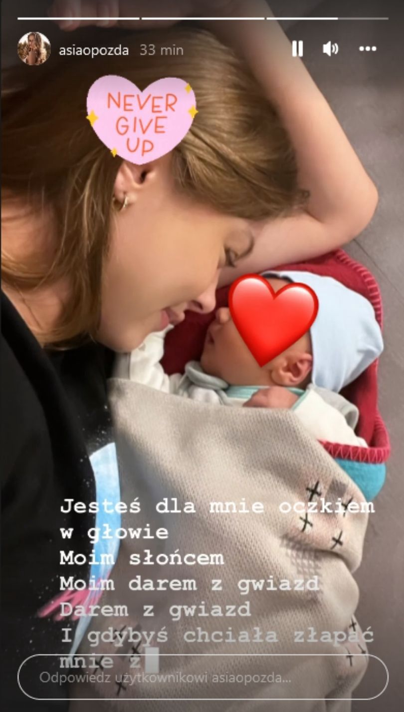 Joanna Opozda dziękuje kobietom za wsparcie i publikuje nowe zdjęcie z synem