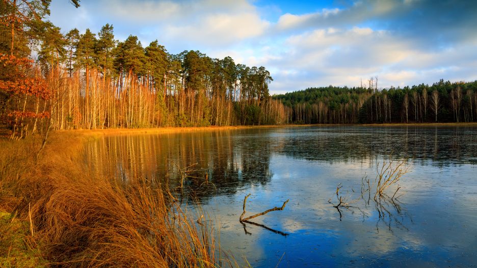 Ciszę i spokój nad Jeziorem Łańskim po sezonie trudno porównać z jakimkolwiek innym miejscem