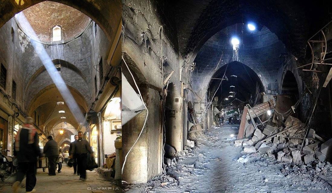 Syria przed i po wojnie - przerażające zdjęcia ukazujące zniszczenia i dramat mieszkańców 1