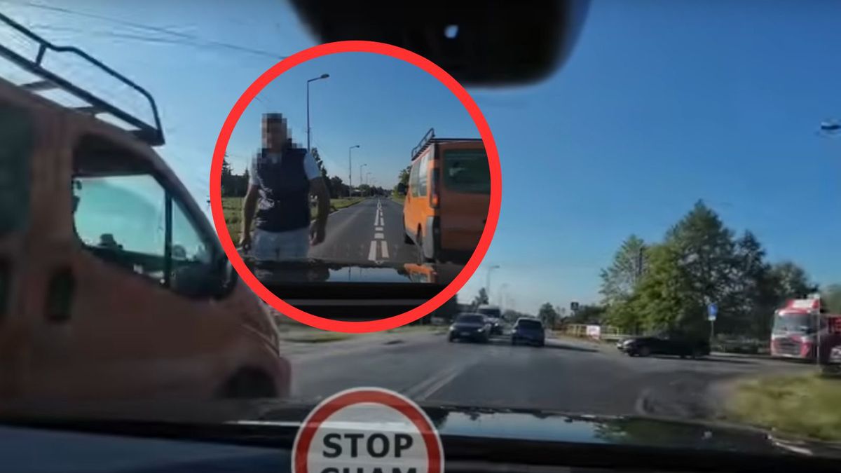 Nagranie z Mazowsza. Drogowy szeryf w akcji