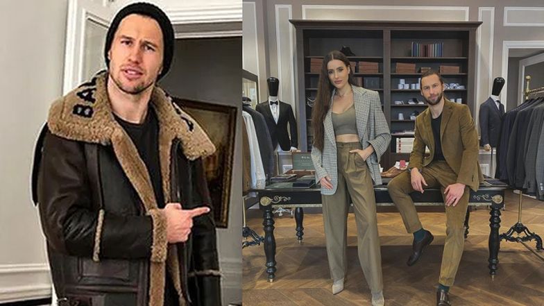 Grzegorz Krychowiak z bratem szyją garnitury