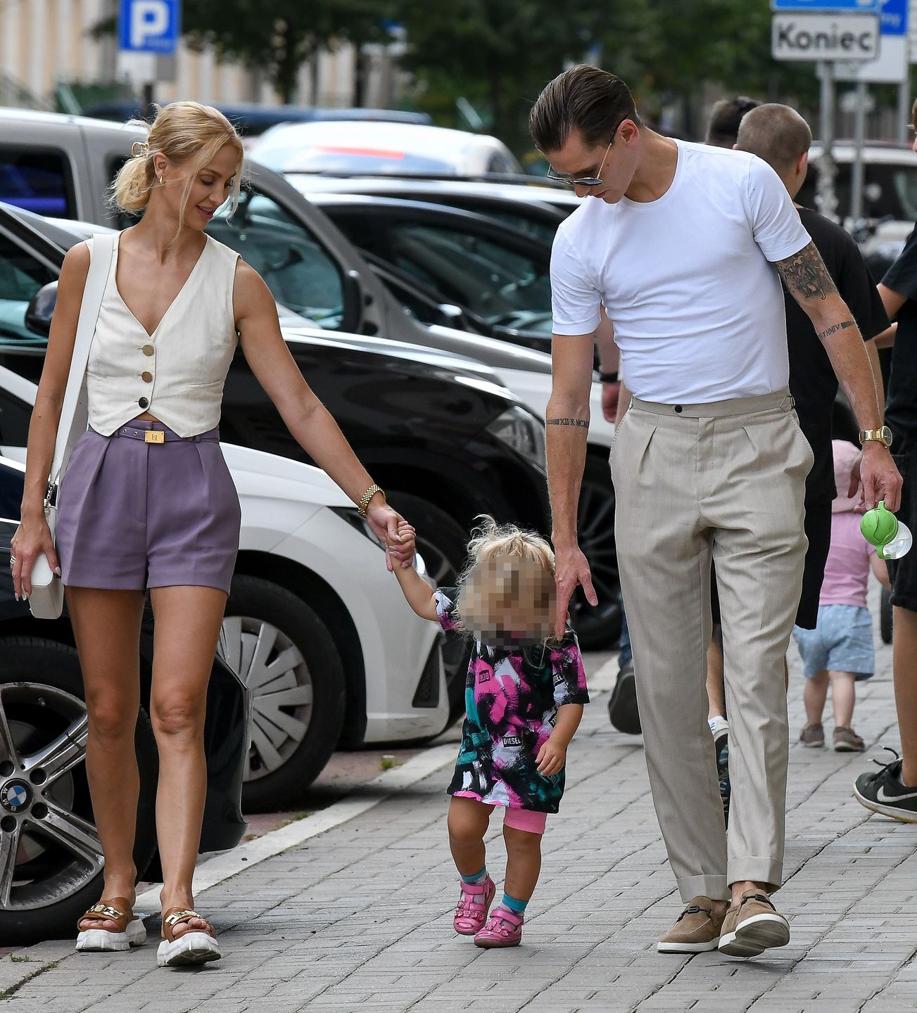 Hanna Żudziewicz i Jacek Jeschke wybrali się z córką