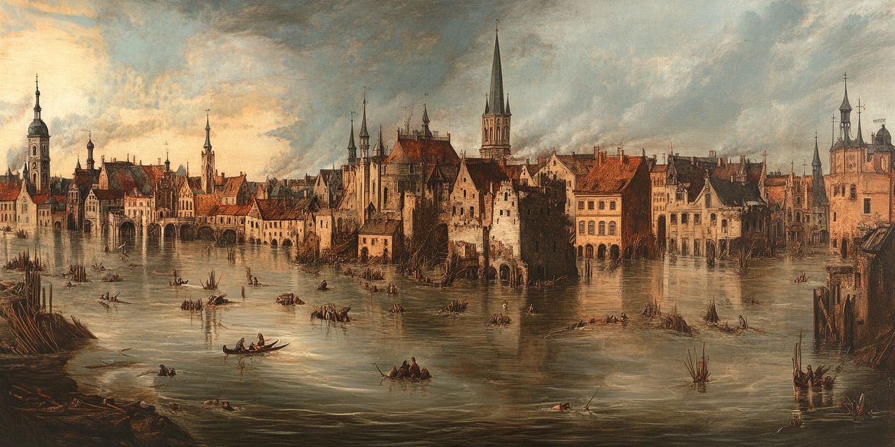 Flood in Poznań on March 17, 1543