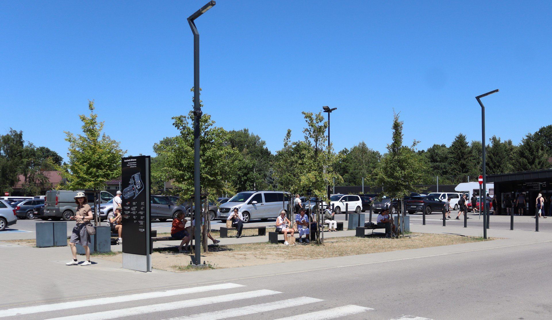 Parking  przy Muzeum Auschwitz