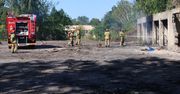 Łódź: Pożar komórek w centrum. Ogień gasiły trzy zastępy strażaków