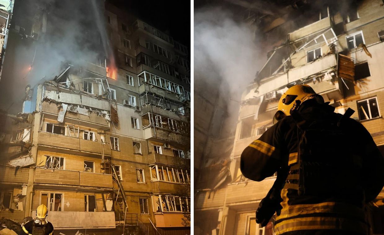 Zmasowany atak na Kijów. Kula ognia nad miastem, są ofiary śmiertelne