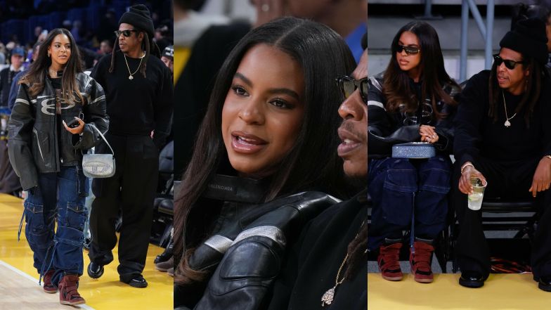 Blue Ivy Carter na meczu NBA