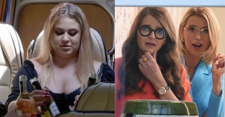 "Projekt Lady 6". Pijane uczestniczki wytaczają się z busa, przewracają na chodniku i sikają na trawniku...