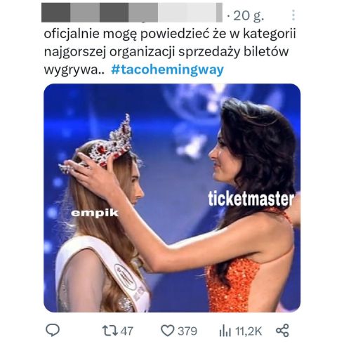 Problem ze przedsprzedażą biletów na koncerty Taco Hemingway.