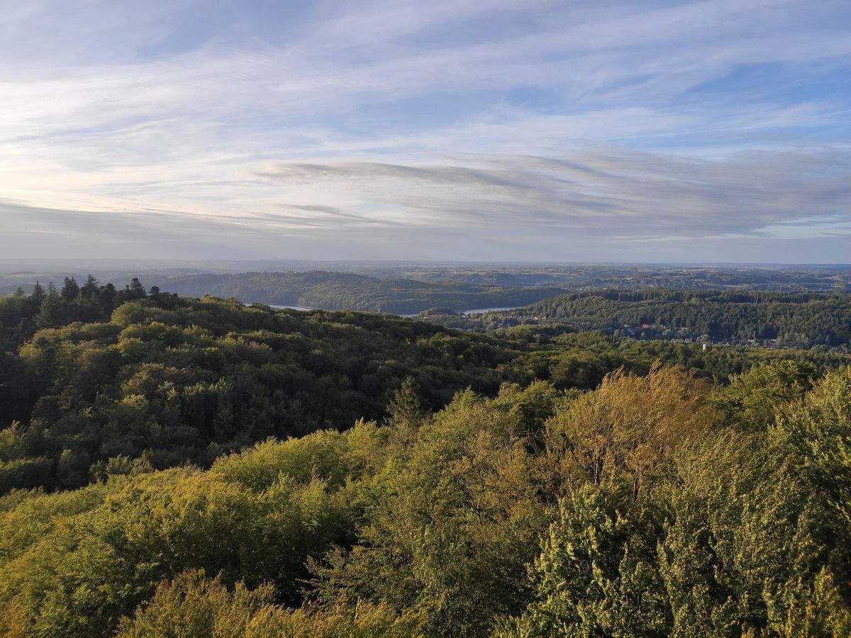 Widok z Wieżycy na Kaszuby