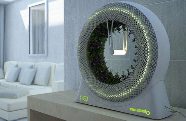 Green Wheel - kosmiczny ogródek w salonie (fot.: designlibero.com)