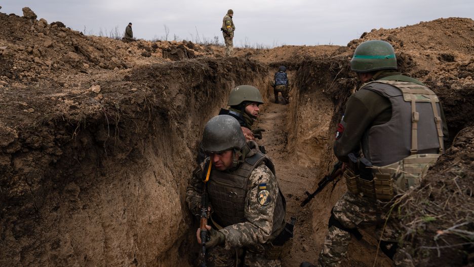 Ukrainian soldiers from the 63 brigade are seen having
MYKOLAIV, UKRAINE - 2022/11/09: Ukrainian soldiers from the 63 brigade are seen having military training simulating an attack in the trenches for the counteroffensive to recapture Kherson. The training, which involves 31 soldiers, aims to improve combat skills on the battlefield. Russia's military has been ordered to withdraw from the southern Ukrainian city of Kherson, pulling out from the western bank of the Dnipro River entirely. It marks significance as the regional capital has been captured since the invasion in February 2022. (Photo by Ashley Chan/SOPA Images/LightRocket via Getty Images)
SOPA Images
63 brigade, guns, officer, officers, rifles, russia-ukraine conflict, soldier, soldiers, training, trenches, ukrainian soldiers, war crisis, weapons