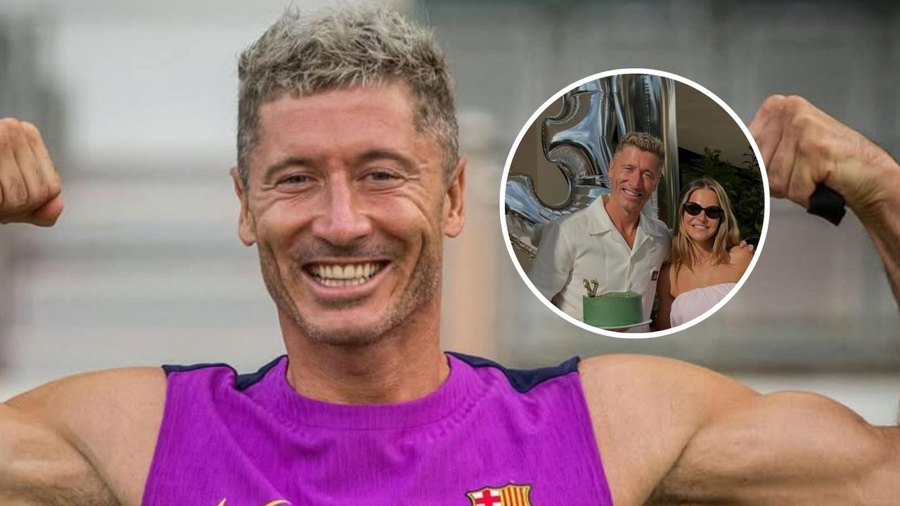 Robert Lewandowski kończy 37 lat. Świętowała rodzina i przyjaciele. Taki tort dostał piłkarz