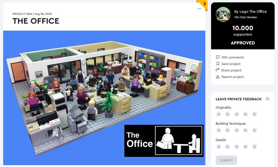 Oryginalny pomysł na Lego The Office