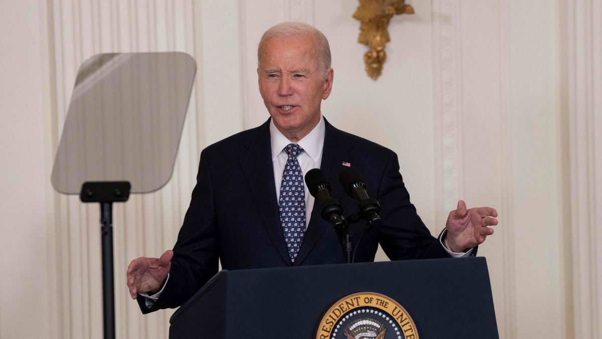 Temporary
US President Joe Biden delivers remarks at a Medal of Honor Ceremony in the East Room of the White House in Washington, DC, on January 3, 2025. (Photo by Chris Kleponis / AFP)
CHRIS KLEPONIS